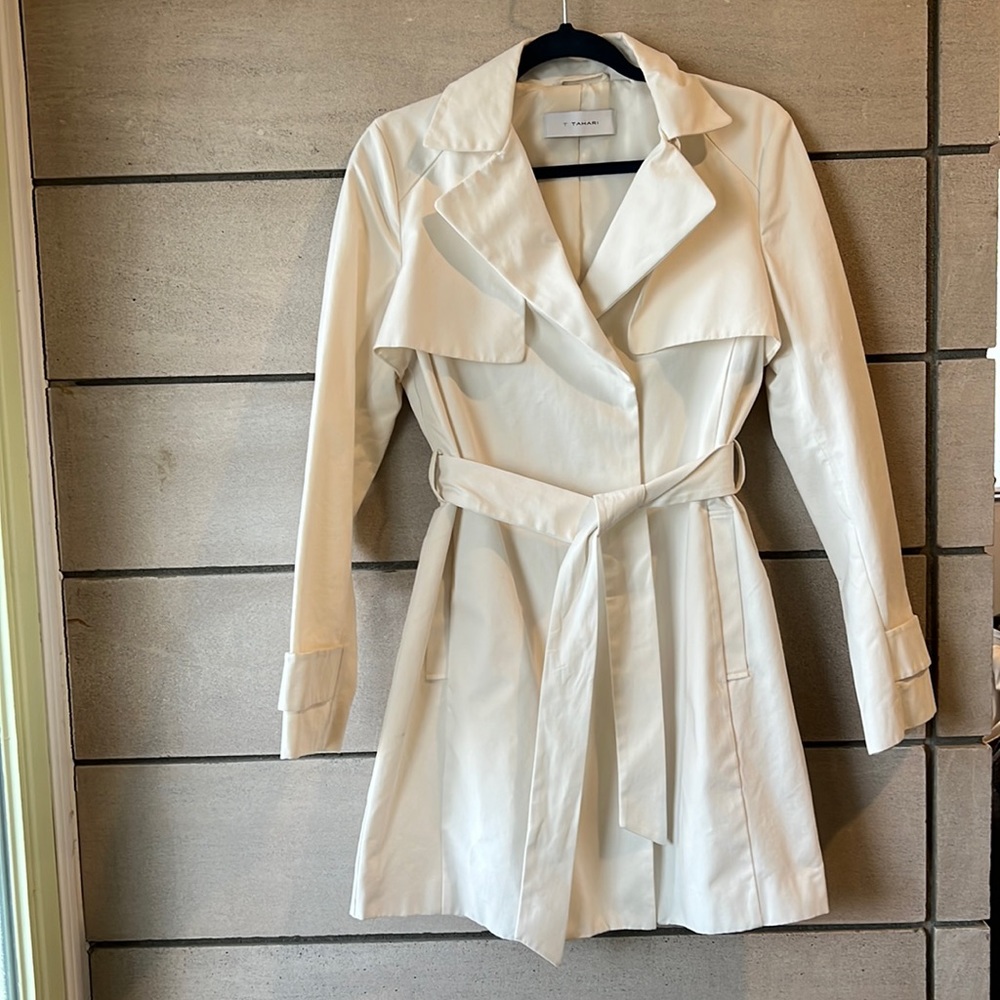 Tahari spring belted trench coat